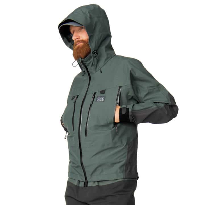 Veste De Pêche Imperméable Guideline Kispiox - Gris Taille M - Capuche - Occasion