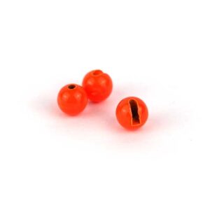 TUNGSTEN SLOTTED BEADS - FLUO ORANGE
