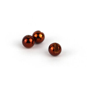 TUNGSTEN SLOTTED BEADS - METAL BROWN