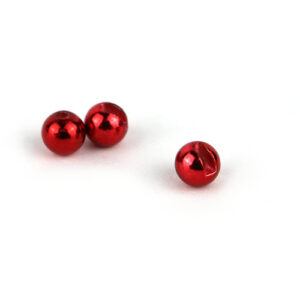 TUNGSTEN SLOTTED BEADS - METAL RED